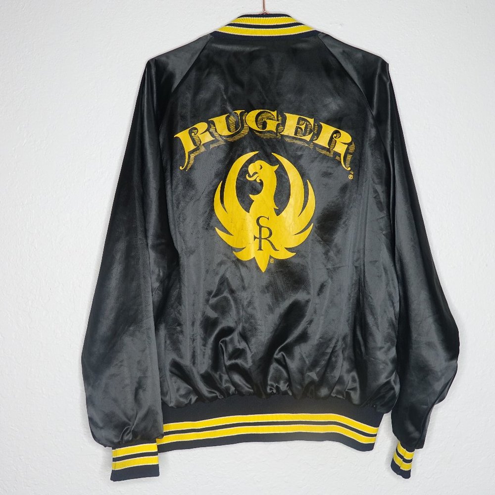 Ruger Firearms Vintage Satin Bomber Jacket XL